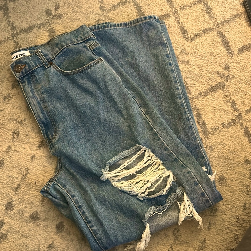 Wide leg jeans